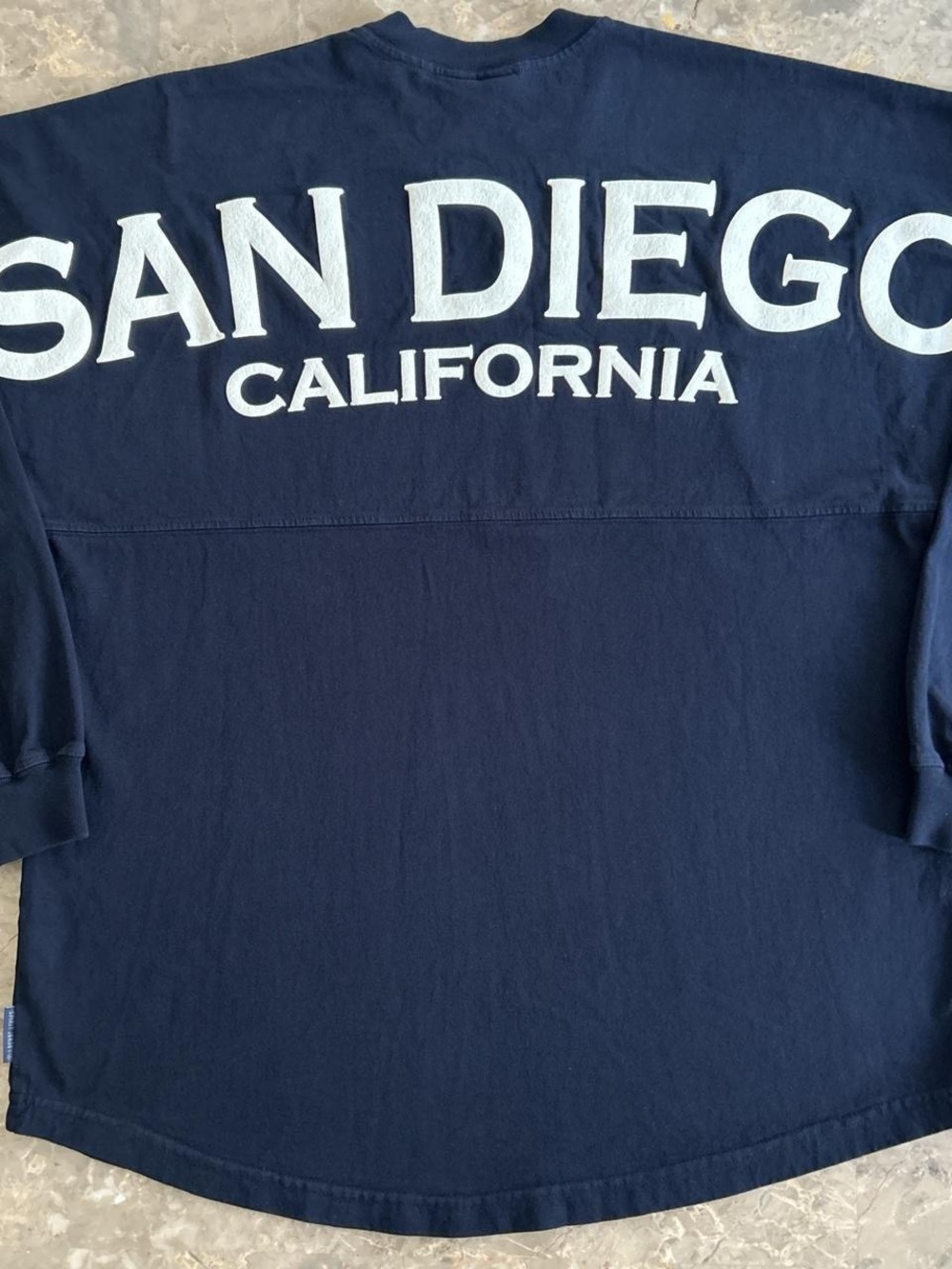 Vintage 1990s San Diego California Spirit Navy Long Sleeve Graphic Shirt M